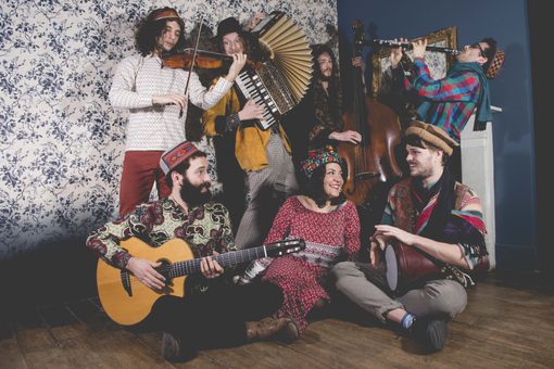 Folk Band With Colourful Instruments