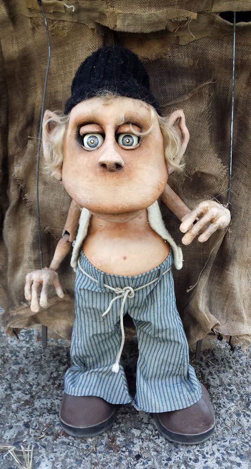 Handgefertigte Troll-Marionette